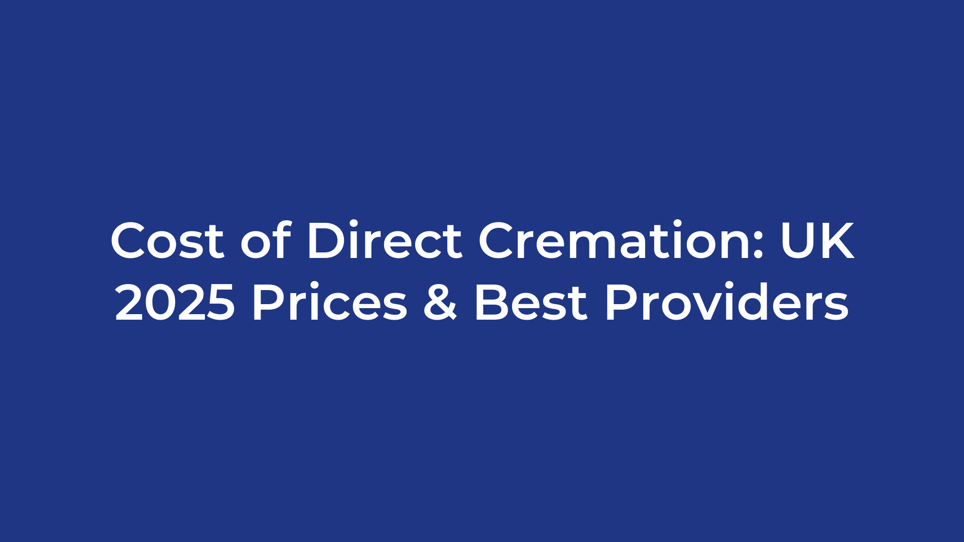 Cost of Direct Cremation: UK 2025 Prices & Best Providers